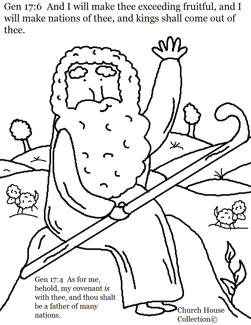 God Calls Abraham Coloring Paper Coloring Pages